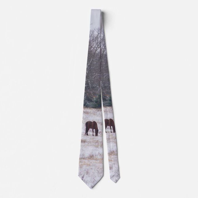 Alone In The Snow Neck Tie (Front)