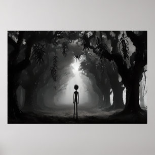 Alone in the Woods – Alien Encounter Poster