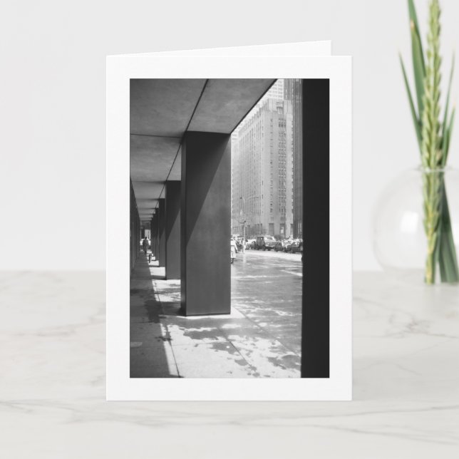 ALONE New York Black and white Photography Card (Front)