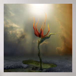 Alone Surreal Digital Art Poster