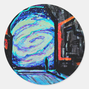 Alone with the Shiny Abyss Classic Round Sticker