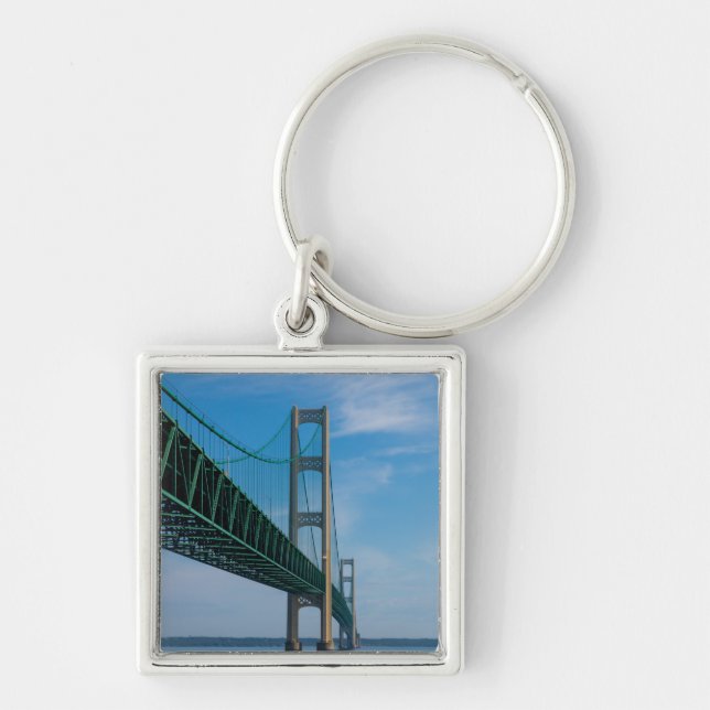 Along Mackinac Bridge Key Ring (Front)