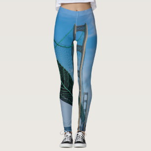 Along Mackinac Bridge Leggings
