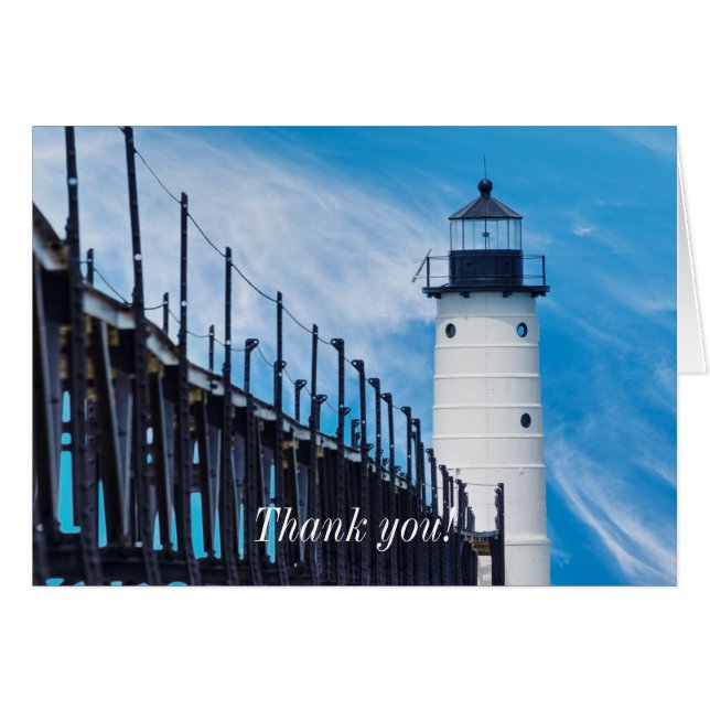 Along Manistee Thank you Notecard (Front Horizontal)