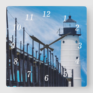 Along Manistee Wall Clock