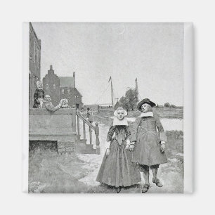Along the Canal in Old Manhattan Magnet