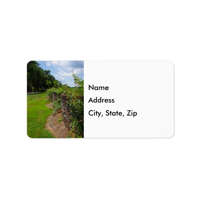 Along The Curved Wall Address Label (Front)