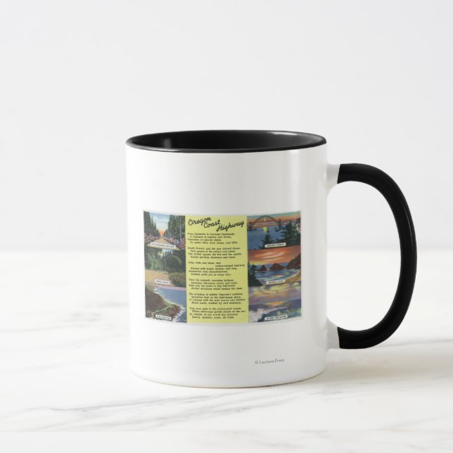 Along the Oregon Coast Highway with a Poem Mug (Right)