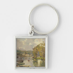 Along the Seine at Meudon, c.1893 (oil on canvas) Key Ring
