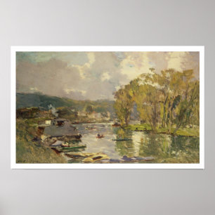 Along the Seine at Meudon, c.1893 (oil on canvas) Poster