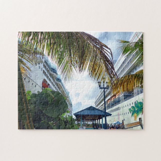 Alongside Cruise Ships Jigsaw Puzzle (Horizontal)