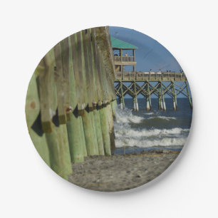 Alongside Folly Pier Paper Plate