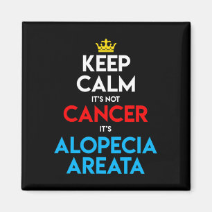 Alopecia Areata Awareness Hair Loss Bald Head Keep Magnet