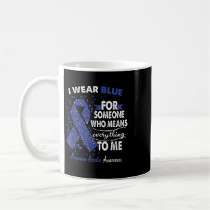 Alopecia Areata Awareness I Wear Blue For Someone  Coffee Mug