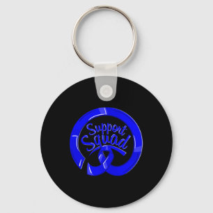 Alopecia Areata Awareness Support Squad Warrior Key Ring