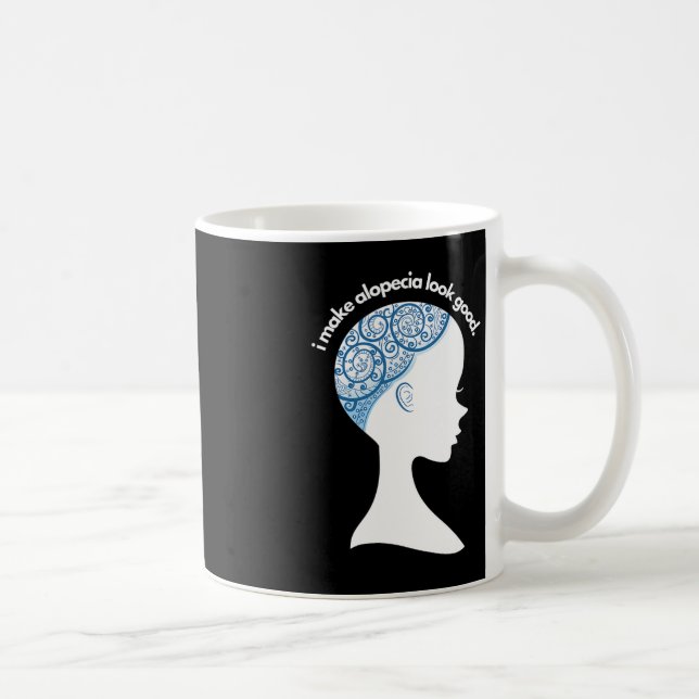 Alopecia Areata Gift - Hair Loss Awareness  Coffee Mug (Right)