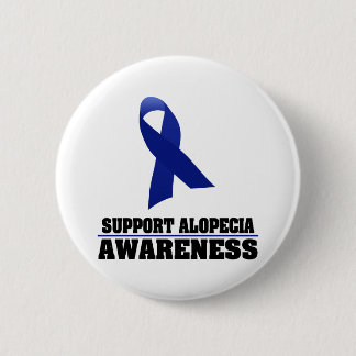 Alopecia Awareness 6 Cm Round Badge