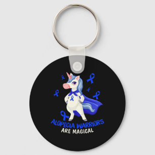 Alopecia Awareness Alopecia Warriors Are Magical Key Ring