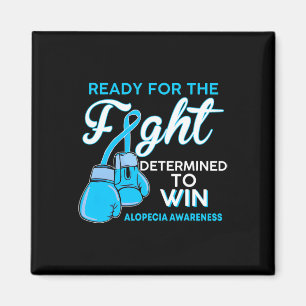 Alopecia Awareness Blue Butterfly Magnet