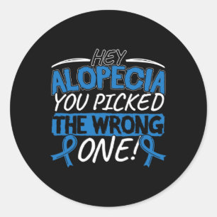 Alopecia Awareness Design for a Alopecia Supporter Classic Round Sticker