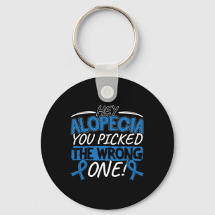 Alopecia Awareness Design for a Alopecia Supporter Key Ring