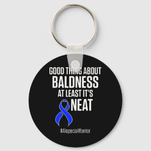Alopecia Awareness Hair Loss Warrior Baldness Neat Key Ring