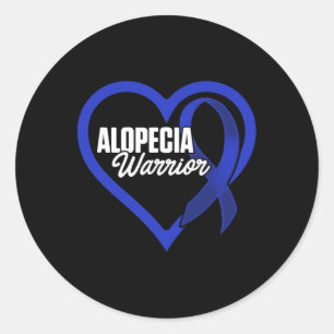 Alopecia Awareness Hair Loss Warrior Care Survivor Classic Round Sticker