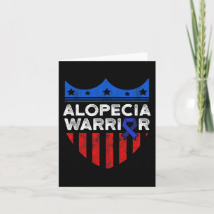 Alopecia Awareness Hair Loss Warrior Disease Survi Card