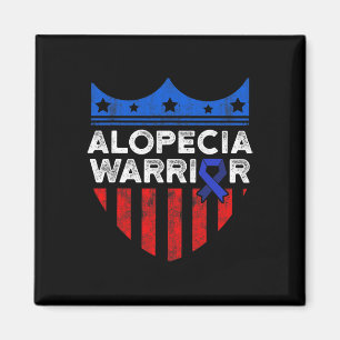 Alopecia Awareness Hair Loss Warrior Disease Survi Magnet