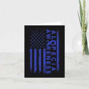 Alopecia Awareness Hair Loss Warrior Enduring Surv Card