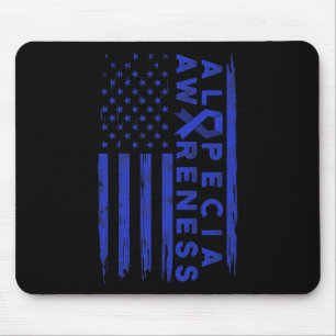 Alopecia Awareness Hair Loss Warrior Enduring Surv Mouse Pad