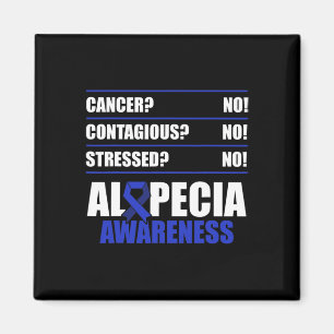 Alopecia Awareness Hair Loss Warrior Fighting Surv Magnet