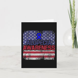 Alopecia Awareness Hair Loss Warrior Fights Surviv Card