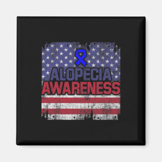 Alopecia Awareness Hair Loss Warrior Fights Surviv Magnet