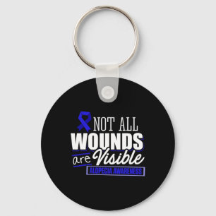 Alopecia Awareness Hair Loss Warrior Flag Tools Su Key Ring