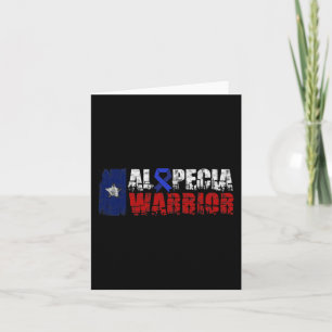 Alopecia Awareness Hair Loss Warrior Health Surviv Card