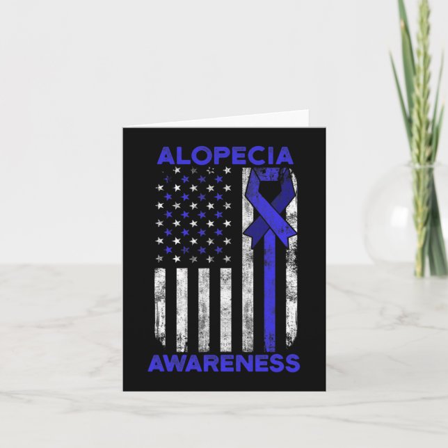 Alopecia Awareness Hair Loss Warrior Inspiring Sur Card (Front)