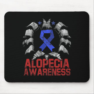 Alopecia Awareness Hair Loss Warrior Living Surviv Mouse Pad