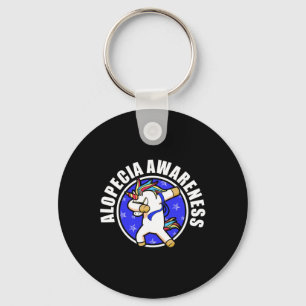 Alopecia Awareness Hair Loss Warrior Loving Surviv Key Ring