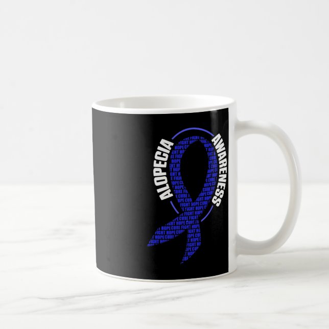 Alopecia Awareness Hair Loss Warrior Medication Su Coffee Mug (Right)