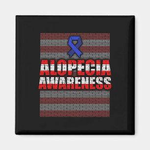 Alopecia Awareness Hair Loss Warrior Patient Care Magnet