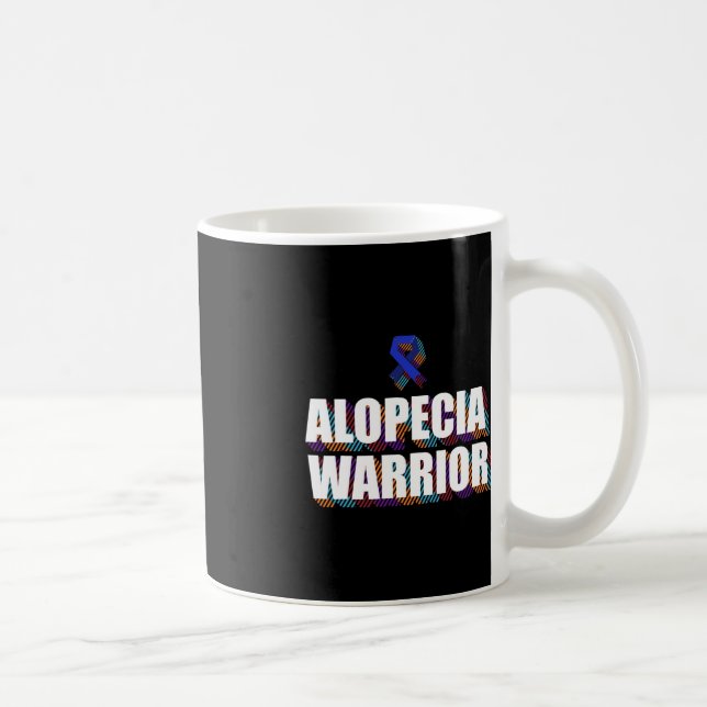 Alopecia Awareness Hair Loss Warrior Patient Survi Coffee Mug (Right)