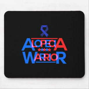 Alopecia Awareness Hair Loss Warrior Signs Survivo Mouse Pad