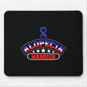 Alopecia Awareness Hair Loss Warrior Support Survi Mouse Pad