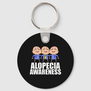Alopecia Awareness Hair Loss Warrior Supporting Su Key Ring