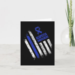 Alopecia Awareness Hair Loss Warrior Tackle Surviv Card