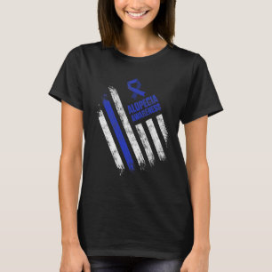 Alopecia Awareness Hair Loss Warrior Tackle Surviv T-Shirt