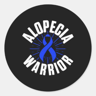 Alopecia Awareness Hair Loss Warrior Therapeutic S Classic Round Sticker