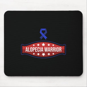 Alopecia Awareness Hair Loss Warrior Therapy Survi Mouse Pad