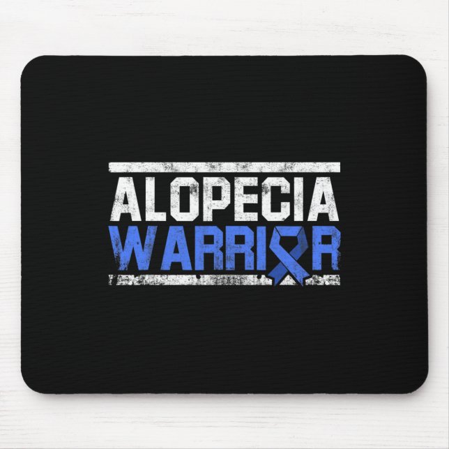 Alopecia Awareness Hair Loss Warrior Tool Flag Sur Mouse Pad (Front)